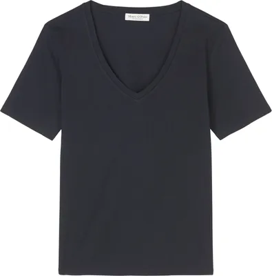 Produktbild von V-Kragen T-Shirt für Damen in unifarben