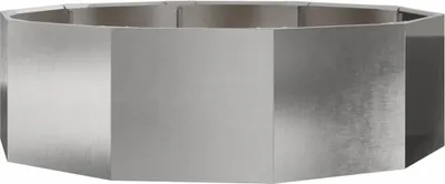 Produktbild von vidaXL Pflanzkübel Silber 120 x 120 x 35 cm Edelstahl