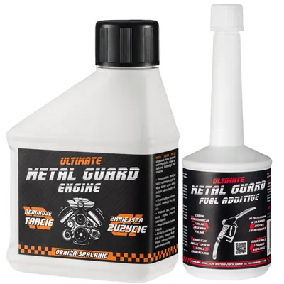 Produktbild von Metal Guard Engine 300ml + Fuel 200ml Motoröl Additiv Kraftstoffzusatz Diesel Benzin Reibungsschutz Motorschutz DPF Turbo Tuning Korrosionsschutz