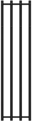 Productafbeelding van Badkamerradiator Bertini - handdoekhaken - zij-aansluiting - 380 W - mat zwart - 1400x351 mm