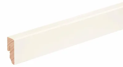 Produktbild von Sockelleiste L0152L1 Kiefernholz Weiß RAL9010 lackiert 16 x 40 x 2400 mm - Neuhofer