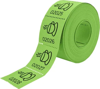 Image de Ticket boisson sur rouleau avec symbole café - 500 tickets