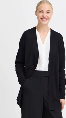 Produktbild von b.young BYMMMORLA Damen Strickjacke Feinstrick Cardigan Strickcardigan loose fit