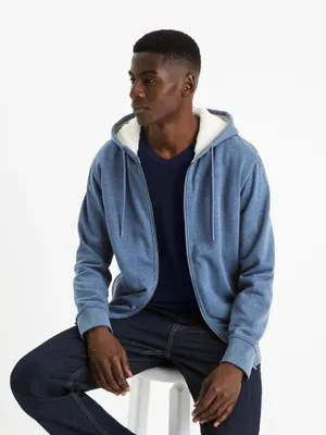 Produktbild von Celio Fesherpax Sweatshirt, Blau, Größe XL, aus 60% Baumwolle und 40% Polyester