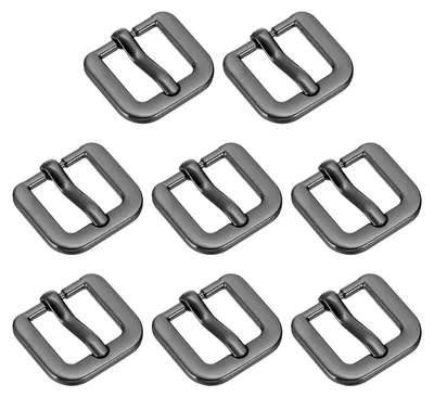 Metall-Rollenverschluss 16 mm, 8 Stück, schwarz