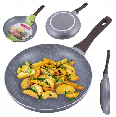 Produktbild von Kamille Granit-Pfanne Traditionell Ø 28 cm Induktion Grau