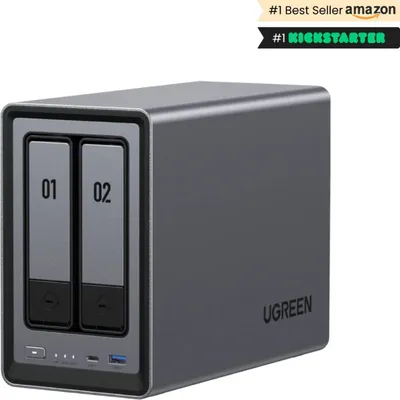 Produktbild von Ugreen NASync DXP2800 NAS System 2-Bay, NAS, Kompakt, Intel® N, N100, 8 GB, DDR5