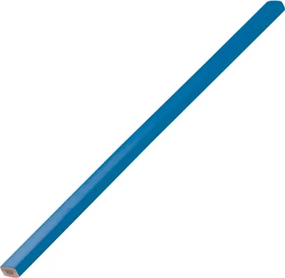 Produktbild von 10 Zimmermannsbleistifte / Länge: 25cm / Farbe: lackiert blau