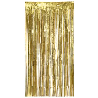 Obrázok produktu pre Metalický záves na dvere 200 x 100 cm | Zlatá