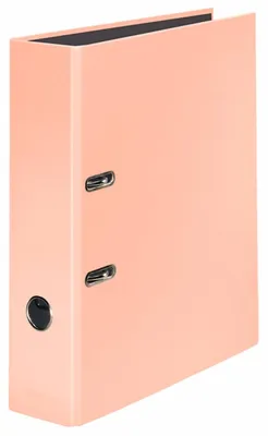 Produktbild von Ordner PastellColor A4 80 mm Pfirsich-Orange Packung mit 10 Stück