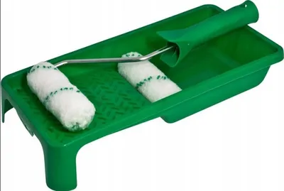 Zdjęcie produktu dla STALCO Zestaw do malowania taca poliestrowa 2szt x rolka 10cm S-38911