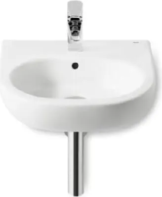 Obrázek produktu pro Roca Meridian - Umývátko 450x420 mm, s přepadem, otvor pro baterii, bílá A327245000