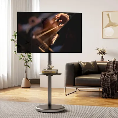 Produktbild von TV-Ständer Rollbar für 10-46 Zoll Flach Curved TVs, Schwarz
