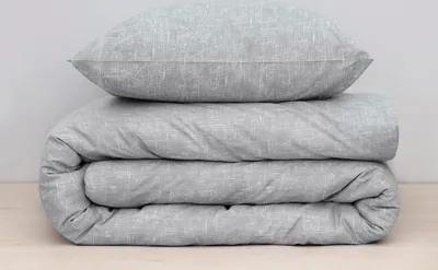 Produktbild von Damai Ebba - Bettbezug mit Reißverschluss - Bio Baumwolle - 200x200 cm - Grey
