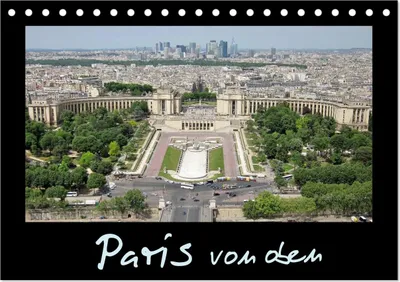 Produktbild von Paris von oben (Tischkalender 2027 DIN A5 quer), CALVENDO Monatskalender