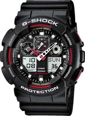 Produktbild von G-Shock GA 100 Uhr Black G-Shock Red, Größe: One Size