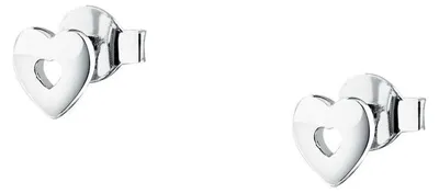 Produktbild von Silberner Ohrstecker fü r Mä dchen mit Herzen Dono SAZL07