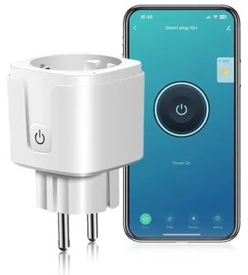 Zdjęcie produktu dla Inteligentne gniazdo iUni PS1, 16A, WiFi, monitorowanie zużycia, Smart Life / Tuya APP, kompatybilne z Alexa/Google Assistant