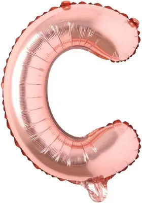 Immagine prodotto di Grande Palloncino, 40 Cm, Per Festa Di Compleanno, Lettera "C", Decorativo, Rosa E Oro