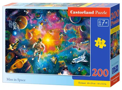 Immagine prodotto di Puzzle 200 pezzi Uomo nello spazio 222261 Castorland