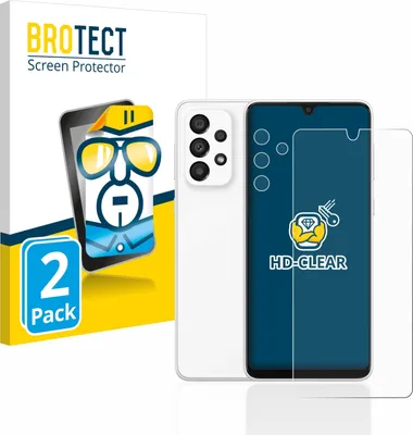 Produktbild von 2x Für Samsung Galaxy A33 5G (Display+Kamera) Schutzfolie BROTECT Displayschutz Display Schutz Folie Klar Transparent