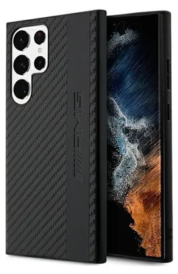 Produktbild von AMG Karbonstreifen & Prägung - Etui Samsung Galaxy S23 Ultra (czarny)