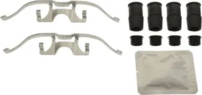 Produktbild von TRW PFK681 Zubehörsatz Scheibenbremsbelag Vorne für CITROËN C5 III Kombi (RW) passend für PEUGEOT 308 SW I (4E, 4H) 508 SW I (8E) 308 I Schrägheck