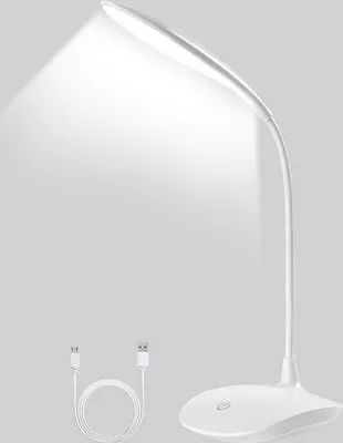 Produktbild von Schreibtischlampe LED dimmbar Tageslicht - Flexible Tischlampe Nagelstylist - Nagelstudio - Dimmbar - Tageslichtlampe - Lichttherapielampe - Maniküre - Salon - Beauty - Make Up - Hobbylampe
