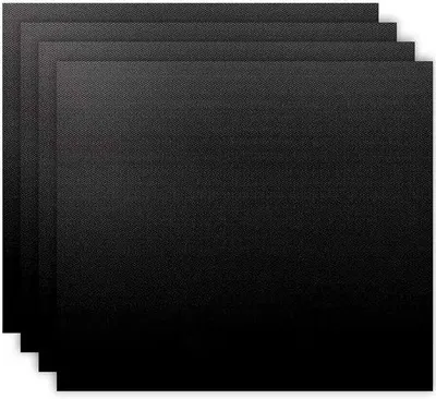 Produktbild von Universal Backmat - 4-pack - 40 x 50 cm - Schwarz - Geschikt für alle Herde - Wäscherfest - 4er-Pack