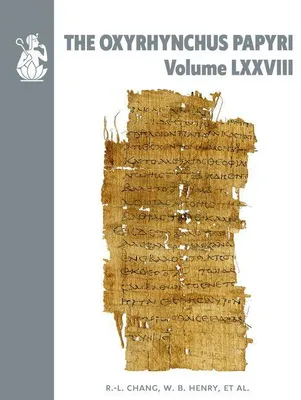 Produktbild von The Oxyrhynchus Papyri. Volume LXXVIII