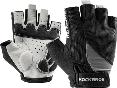 Produktbild von ROCKBROS Kurzfinger-Fahrradhandschuhe Atmungsaktiv Halbfingerhandschuhe Rennrad Handschuhe XL