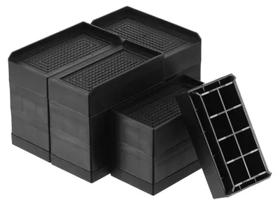 Image de Solidchoice - Ensemble de 4 rehausseurs de meubles réglables pour lit et canapé