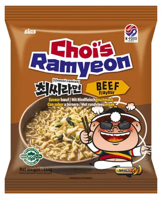 Choi´s Ramyeon Instant-Weizennudeln mit Rindfleischgeschmack 113g