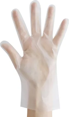 Immagine prodotto di 10x Hygostar 263150 TPE-Handschuhe Allfood Thermosoft transparent Gr. 8/M glatt