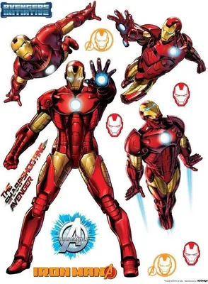 Produktbild von Iron Man Klebedekoration 65x85cm