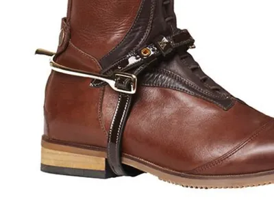 Produktbild von Mountain Horse Sporenriemen Lack Braun