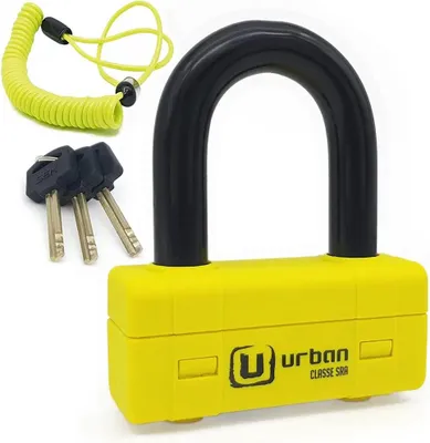Produktbild von Urban Security Mini Ur75 Bügelschloss Gelb Gelb One Size