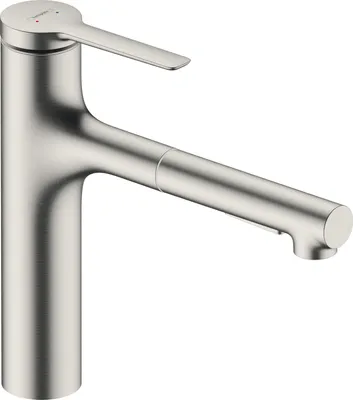 Produktbild von Hansgrohe Zesis M33 Armatur Wasserhahn Einhebel-Küchenmischer, 160, Ausziehbrause, 2jet Edelstahl Finish - inkl.