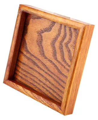 Productafbeelding van Houten vierkant dienblad 18x18 cm