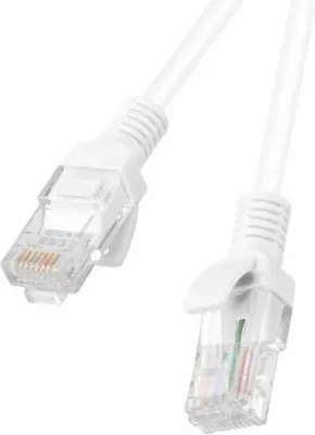 Obrázek produktu pro Lanberg PCU5-10CC-0100-W, 1 m, Cat5e, U/UTP (UTP), RJ-45, RJ-45, Bílá