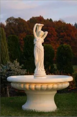 Produktbild von Zierbrunnen Springbrunnen Figur 164cm Brunnen Dekoration Garten Fontaine Teich