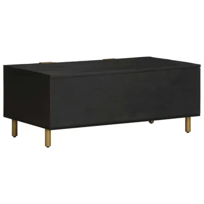 Image de Table basse noir 100x54x40 cm bois d'ingénierie