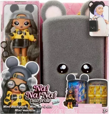 Produktbild von Na! Na! Na! Surprise Mini Backpack Playset- Marisa Mouse, Mini-Puppe, Weiblich, 5 Jahr(e), Junge/Mädchen, Mehrfarbig