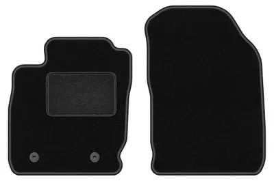 Zdjęcie produktu dla Dywaniki samochodowe welurowe przednie do: Ford EcoSport MK2 (2012-2017, crossover) czarne, dopasowane