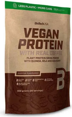 Productafbeelding van BioTech Vegan Proteïne 500g - Vanillekoekjes smaak