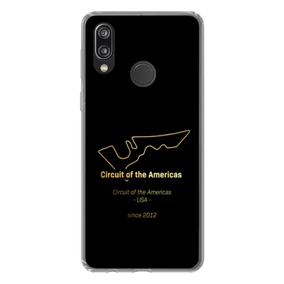 Produktbild von MuchoWow® Handyhülle Schutzhülle Hülle für Huawei P20 Lite (2020) Vereinigte Staaten - F1 - Rennstrecke Silikon Softcase Handy Hülle - Kartenhalter