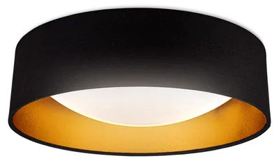 Produktbild von B.K.Licht - LED Deckenlampe mit Lampenschirm aus Stoff, neutralweiß, 18 Watt, 22