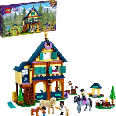 Produktbild von LEGO 41683 Friends Reiterhof im Wald, Pferdestall Spielzeug mit Pferden und Pony Figuren