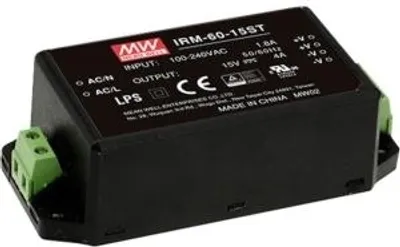 Image de MEAN WELL IRM-60-48 Adaptateur secteur 60 W noir (IRM-60-48)