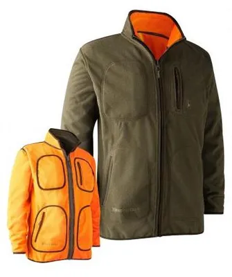 Produktbild von Deerhunter Gamekeeper Bonded Fleecejacke Herren, wendbar (Orange) Größe 3XL